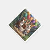 ウサギパーティー スタンダードカクテルナプキン (角)