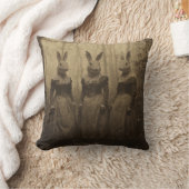 ウサギビクトリアンレディース クッション (ブランケット)