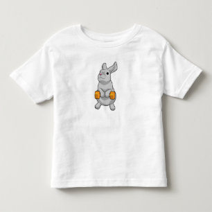 ウサギフィットネスダンベル トドラーTシャツ