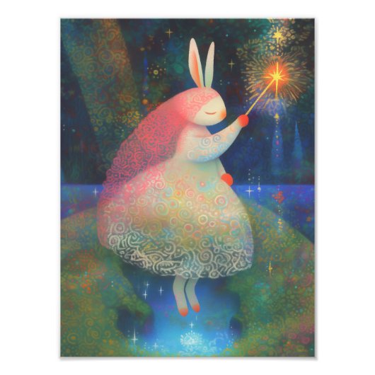 ウサギプリンセス フォトプリント            (正面)