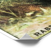 ウサギプリント ポスター (角)