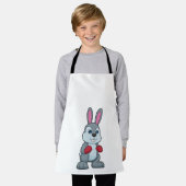 ウサギボクシングボクサーボクシング手袋 エプロン (着用した状態)