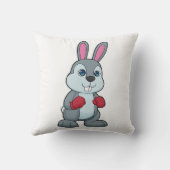 ウサギボクシングボクサーボクシング手袋 クッション (裏面)