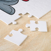 ウサギボクシングボクサーボクシング手袋 ジグソーパズル (側面)