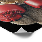 ウサギボクシング ポスター (角)