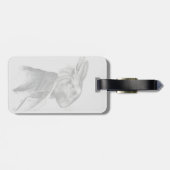 ウサギポートレートプロファイル ラゲッジタグ (裏面横)