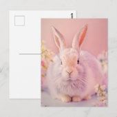 ウサギポートレート084 ポストカード (正面/裏面)