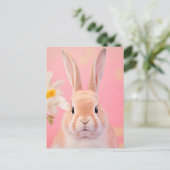 ウサギポートレート088 ポストカード (スタンド正面)