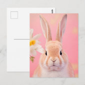 ウサギポートレート088 ポストカード (正面/裏面)