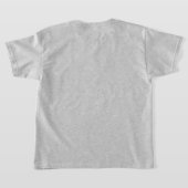 「ウサギマスクでジャンプが楽しいよ – 子供用Tシャツ」 Tシャツ (レイダウン裏面)
