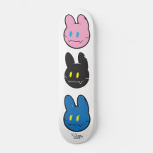 ウサギマスコット スケートボード