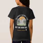 ウサギママ ライフ Tシャツ, ただひとつだけ ウサギシャツ,, Tシャツ (裏面)