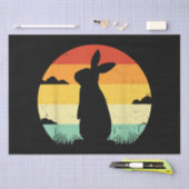 ウサギレトロヴィンテージ80sスタイルバニーラバー 薄葉紙 (クラフト)