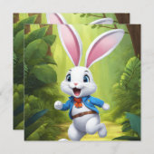 ウサギロゴ ブラック ゲストブック メニュー (正面/裏面)