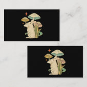 ウサギヴィンテージコテージコーエティックラビットオンムス 名刺 (正面/裏面)