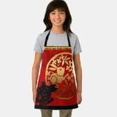 ウサギ中国のカスタム〔占星術の〕十二宮図誕生日AKA エプロン (インサイチュ)