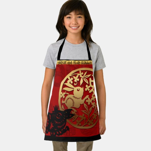 ウサギ中国のカスタム〔占星術の〕十二宮図誕生日AKA エプロン (インサイチュ)