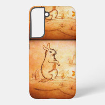 ウサギ付き電話ケースデザイン用動物愛好家