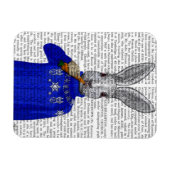 ウサギ入りセーター2 マグネット (横)