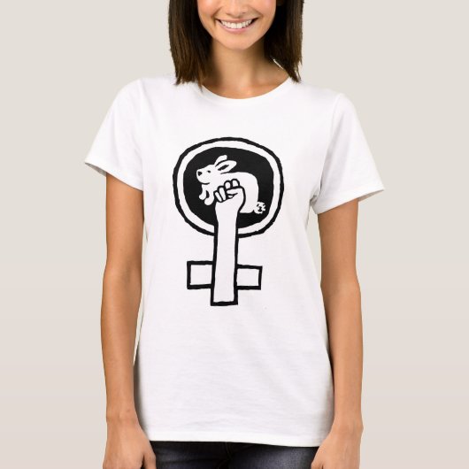 ウサギ力! スーザン公式の灰リーのTシャツ Tシャツ (正面)