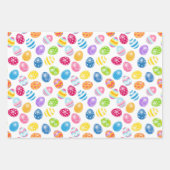 ウサギ及び卵の包み紙シート ラッピングペーパーシート (正面2)