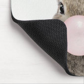 ウサギ吹のピンクバブルガム マウスパッド (コーナー)