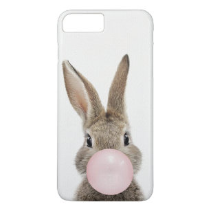 ウサギ吹のピンクバブルガム iPhone 8 PLUS/7 PLUSケース