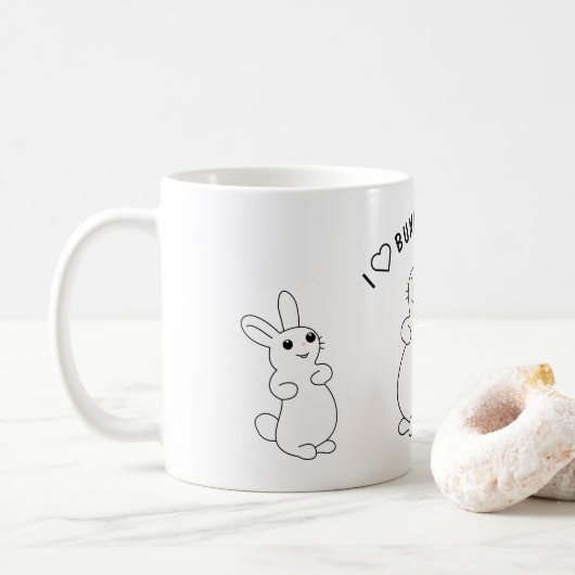 ウサギ啓発週間 コーヒーマグカップ (ドーナツ)