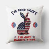 ウサギ国旗アメリカ クッション (裏面)