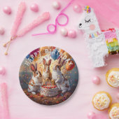 ウサギ夕べ誕生会 ペーパープレート (パーティー)