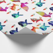 ウサギ天国、イースター ラッピングペーパー (角)