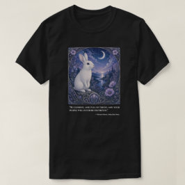ウサギ好きと読書家へのギフト Tシャツ