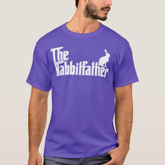 ウサギ好きな人へのギフト ウサギのパパへのプレゼント f tシャツ (正面)