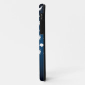 ウサギ好きのためのiPhone 5 カバー (ダークブルー/ライトブルー) (裏面/左)
