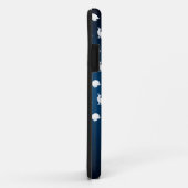 ウサギ好きのためのiPhone 5 カバー (ダークブルー/ライトブルー) (裏面/右)