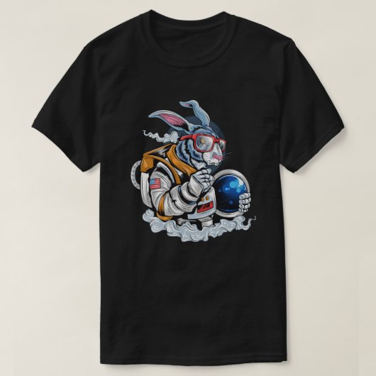 ウサギ宇宙飛行士 Tシャツ (デザイン正面)