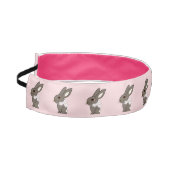 ウサギ広サテン弾性ヘッドバンド アスレチックヘッドバンド (左)