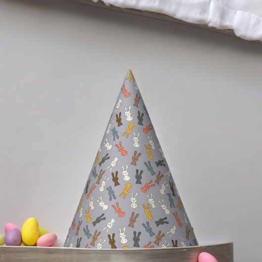 ウサギ復活祭バニー漫画 パーティーハット