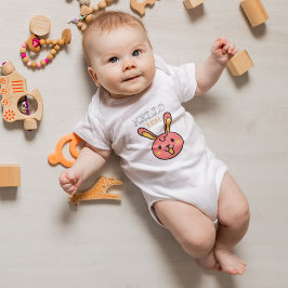 ウサギ復活祭バニー漫画 ベビーボディスーツ