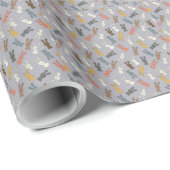 ウサギ復活祭バニー漫画 ラッピングペーパー (ロールコーナー)