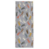 ウサギ復活祭バニー漫画 ワインギフトバッグ (裏面)