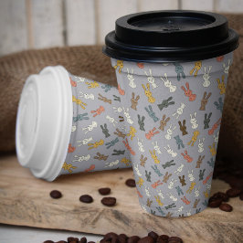 ウサギ復活祭バニー漫画 紙コップ