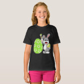 ウサギ復活祭絵を描卵 Tシャツ (正面フル)