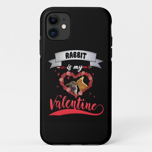 ウサギ愛好家 |ウサギは私のバレンタイン Case-Mate iPhoneケース (裏面)