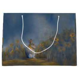 ウサギ抱き枕 ラージペーパーバッグ