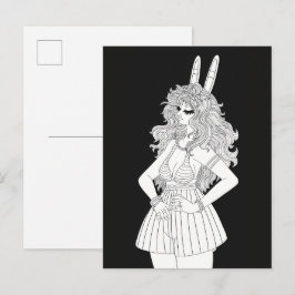 ウサギ擬人化 ポストカード