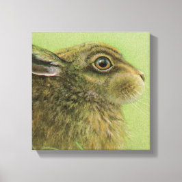 ウサギ放牧の箱詰めキャンバス印刷のポートレート キャンバスプリント