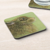 ウサギ放牧アートコ素晴らしースター6セットポートレート コースター (左側)