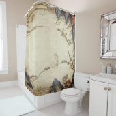 ウサギ日本の及びムーンシャワーカーテン シャワーカーテン (インサイチュ)