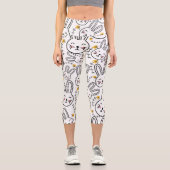 ウサギ模様 カプリレギンス (正面)